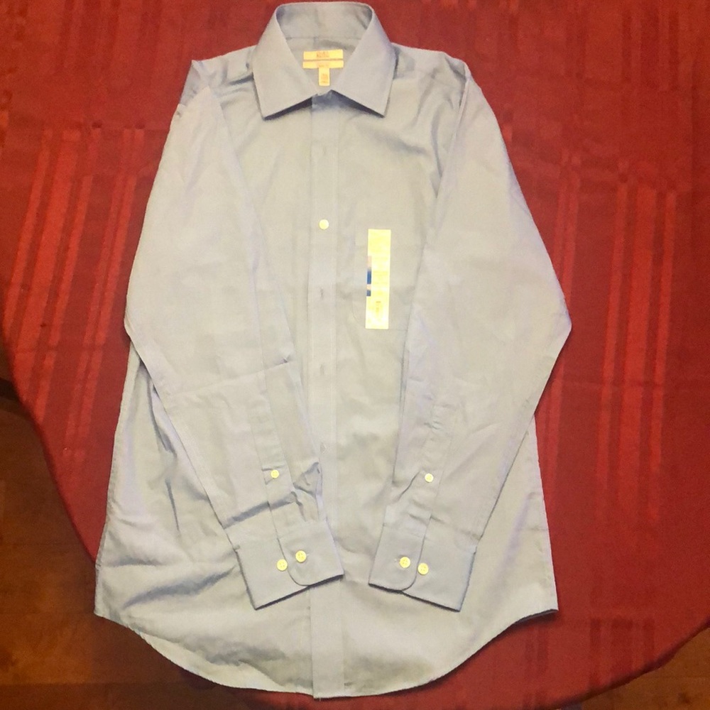 Blue button down shirt